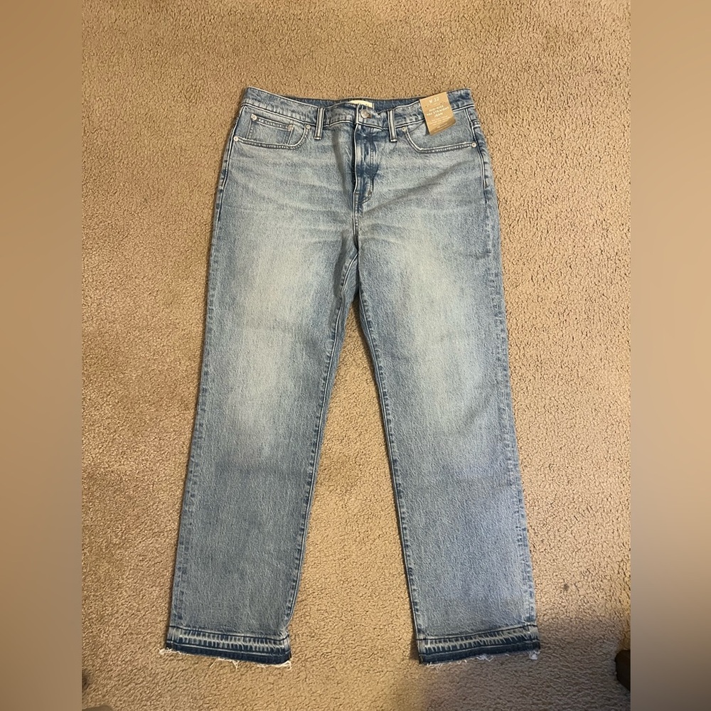 Madewell Mid-Rise '90s Straight Jeans in Blue